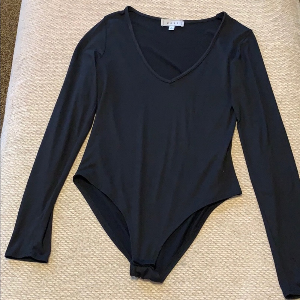 V neck body suit
